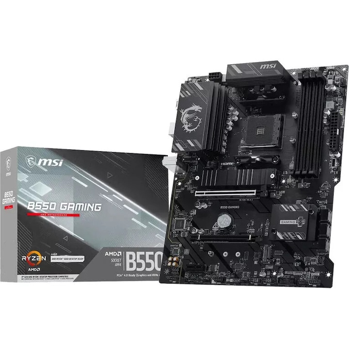 Placa de baza MSI B850 GAMING PLUS WIFI PZ, DDR5, Socket AM5