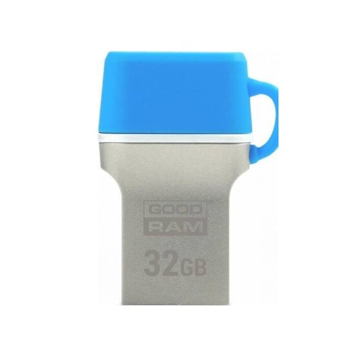 Pachet Card memorie 32GB Goodram ODD3 Blue USB 3.0 ODD3-0320B0R11 - SMC01036 + Suport magnetic Tellur MCM3 pentru ventilatie, plastic, Negru