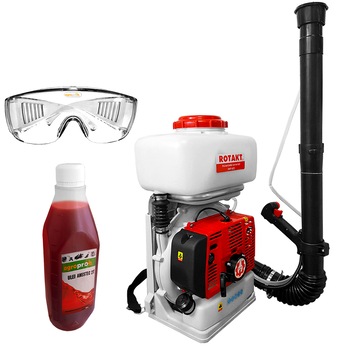 Pachet atomizor Rotakt 3WF-600, 3.4 CP, pulverizare 15 m, rezervor 14 L, ochelari protectie, 0.5l ulei amestec AgroPro Pachet atomizor Rotakt 3WF-600, 3.4 CP, pulverizare 15 m, rezervor 14 L, ochelari protectie, 0.5l ulei amestec AgroPro