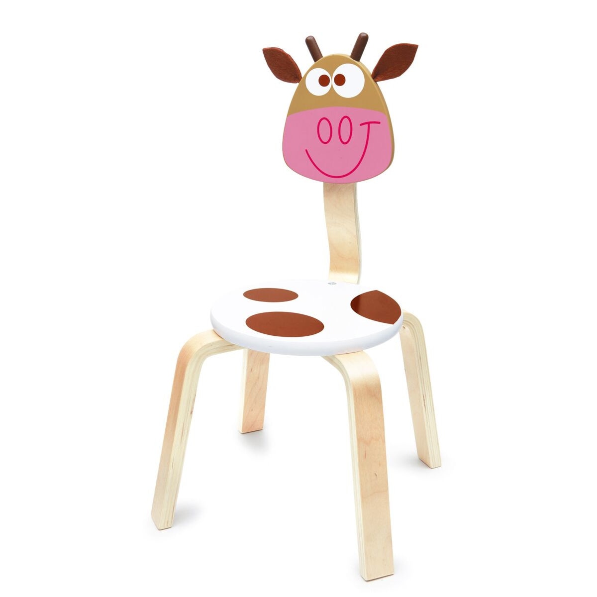 Scaun pentru copii cu spatar, Scratch, vacuta Marie