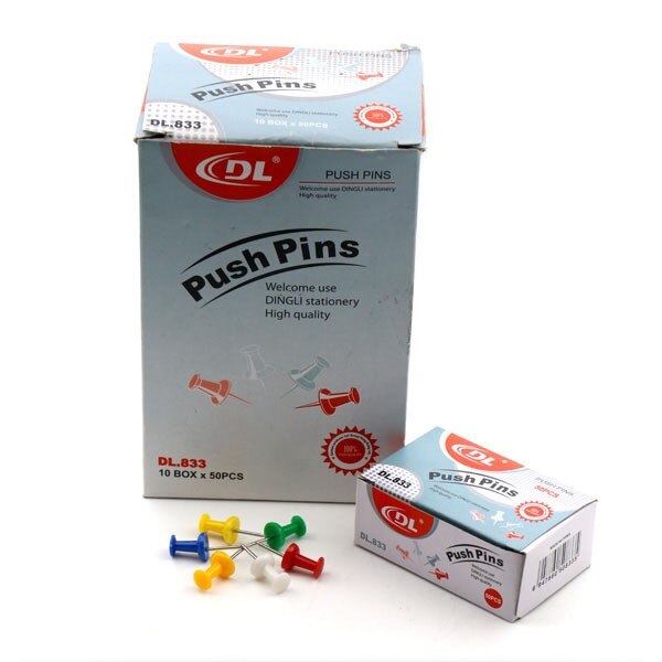 Pioneze pentru panou de pluta,50 bucati/cutie