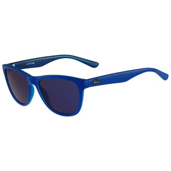 Ochelari de soare copii Lacoste Wayfarer Shiny Blue/Blue Mirrored L3615S-424 Ochelari de soare copii Lacoste Wayfarer Shiny Blue/Blue Mirrored L3615S-424