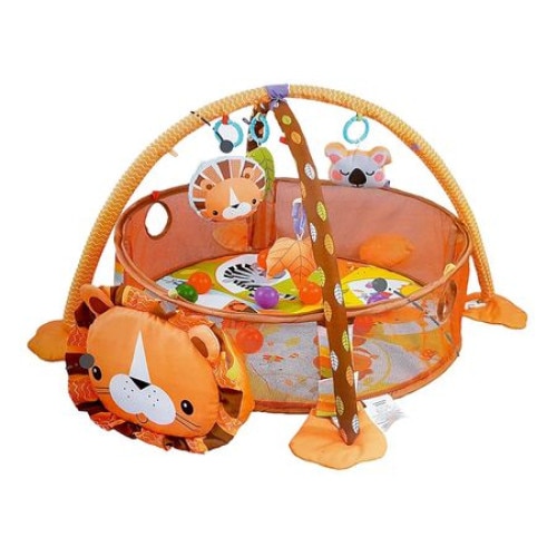 Centru de activitati si tarc cu bile 3 in 1 Lion