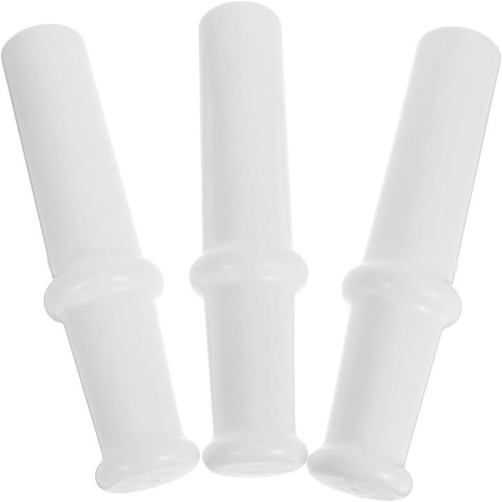 Impingator pentru masina de tocat carne emag-xwx-26090522, plastic alimentar, O 37 mm, 19,6 cm, alb, set 3 buc