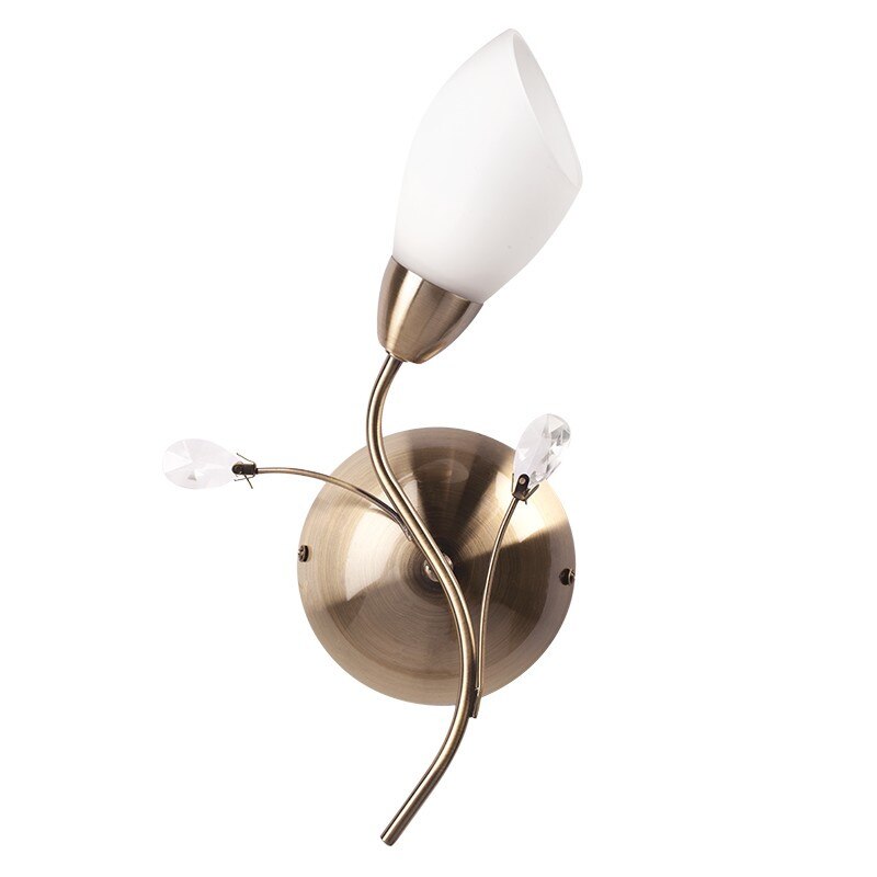 Aplica de perete DeMarkt Megapolis, LED, E14, IP20, 60W, Auriu