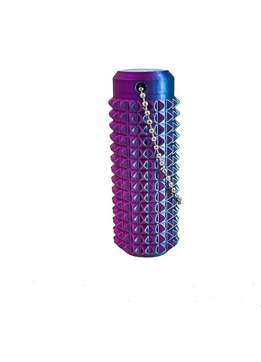 Jucarie fidget cu tepi FU-K0518-260905-2217, TPR, breloc, mov/albastru, set 3