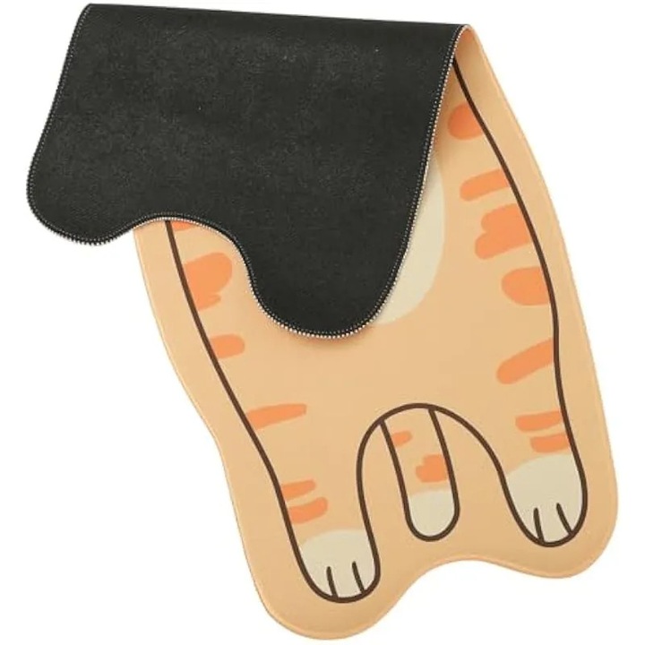 Desene animate Animal Mouse Pad mare din cauciuc antiderapant pentru tastatura, cu husa de protectie pentru desktop, pentru jocuri si utilizare la birou, design alungit si ingrosat pentru iubitorii de jocuri