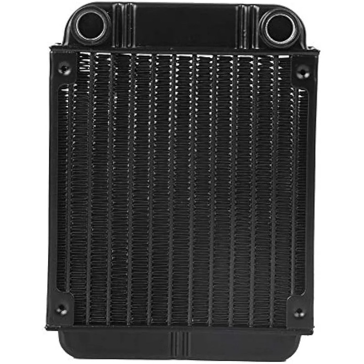 Radiator racit cu apa premium PL1120B, radiator din aluminiu de inalta eficienta pentru sistem de racire cu lichid PC CPU GPU, negru, dimensiuni compacte 158x120x42mm