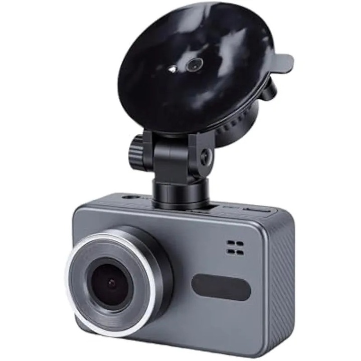 Camera auto 4K, inregistrator auto WiFi incorporat cu mod nocturn cu unghi larg de 150 de grade si camera spate, pentru inregistrare fata si spate auto, suport pentru conexiune telefonica