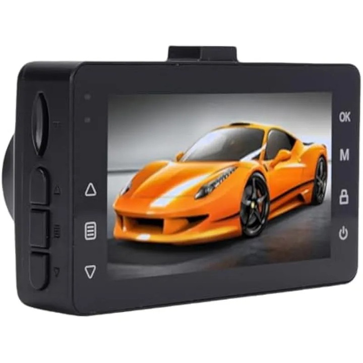 Camera auto 4K fata si spate 2K cu ecran de 3 inci, WiFi 24H, mod parcare, senzor G, inregistrare in bucla, unghi larg de 170° pentru masini, camioane, SUV-uri
