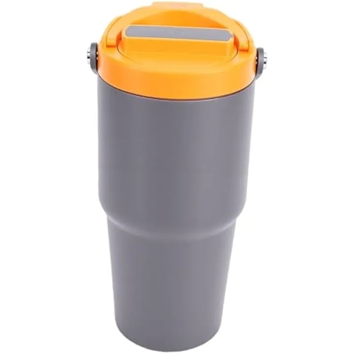 Cafetiera portabila, cana izolata din otel inoxidabil, reincarcabila USB, cu baterie de 500mAh, pentru calatorii in aer liber si camping, 600ml