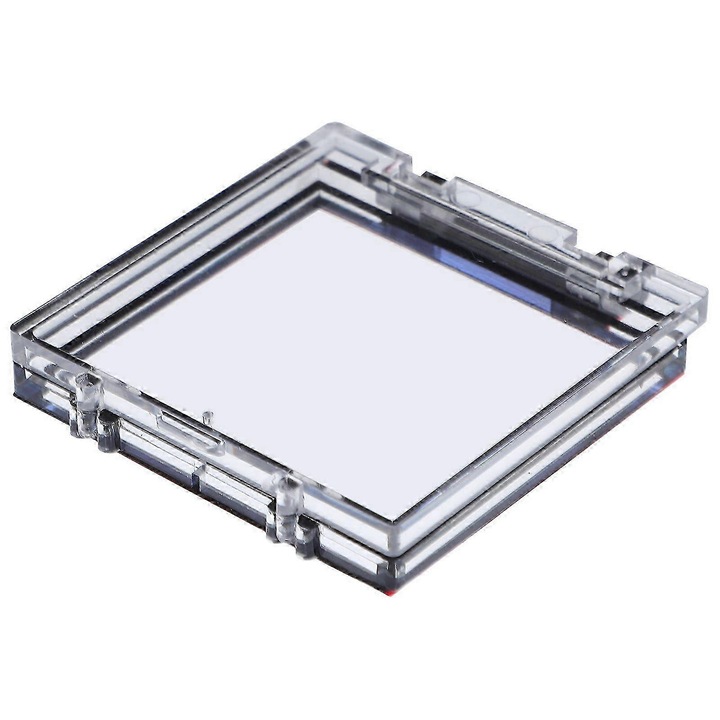 Capac protector pentru buton CJ-F-K0204-20260905-5183, plastic transparent, cu adeziv, previne apasarea accidentala, 5.5 x 5 x 0.8 cm