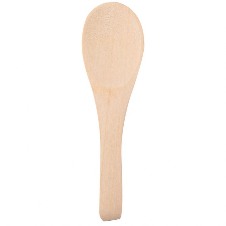 Lingurite mini din lemn, naturale, 9 x 2,4 cm, set 25 buc.