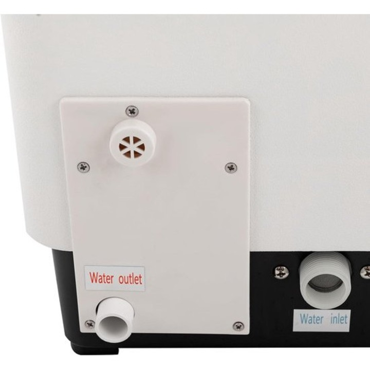 Masina de spalat vase compacta de blat Corenia QRE-1016808, capacitate 6 seturi, 800 W, pana la 70°C, consum 12 L/ciclu, inox/PP, alb/negru, 42 x 38,5 x 46,5 cm