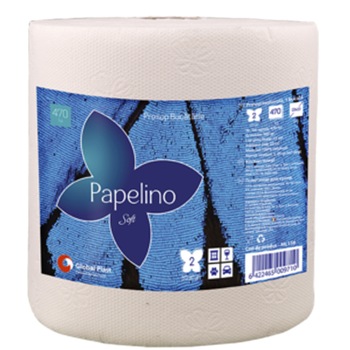 Prosop hartie monorola Papelino, 900 gr, 2 straturi, 470 foi Prosop hartie monorola Papelino, 900 gr, 2 straturi, 470 foi