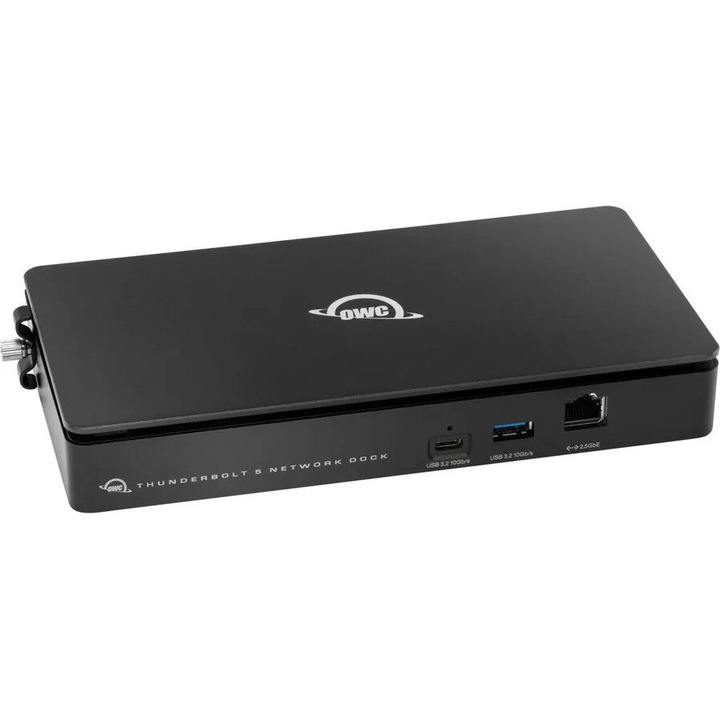 Аксесоари за лаптоп OWC Thunderbolt 5 Dual Network Dock, Докинг станция, Черна