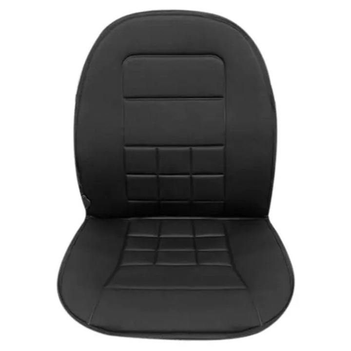 Husa incalzita pentru scaun auto 12V, doua trepte temperatura, material catifea neagra, cu cablu si comutator, P.N. 31CJ-K0274-260906-152