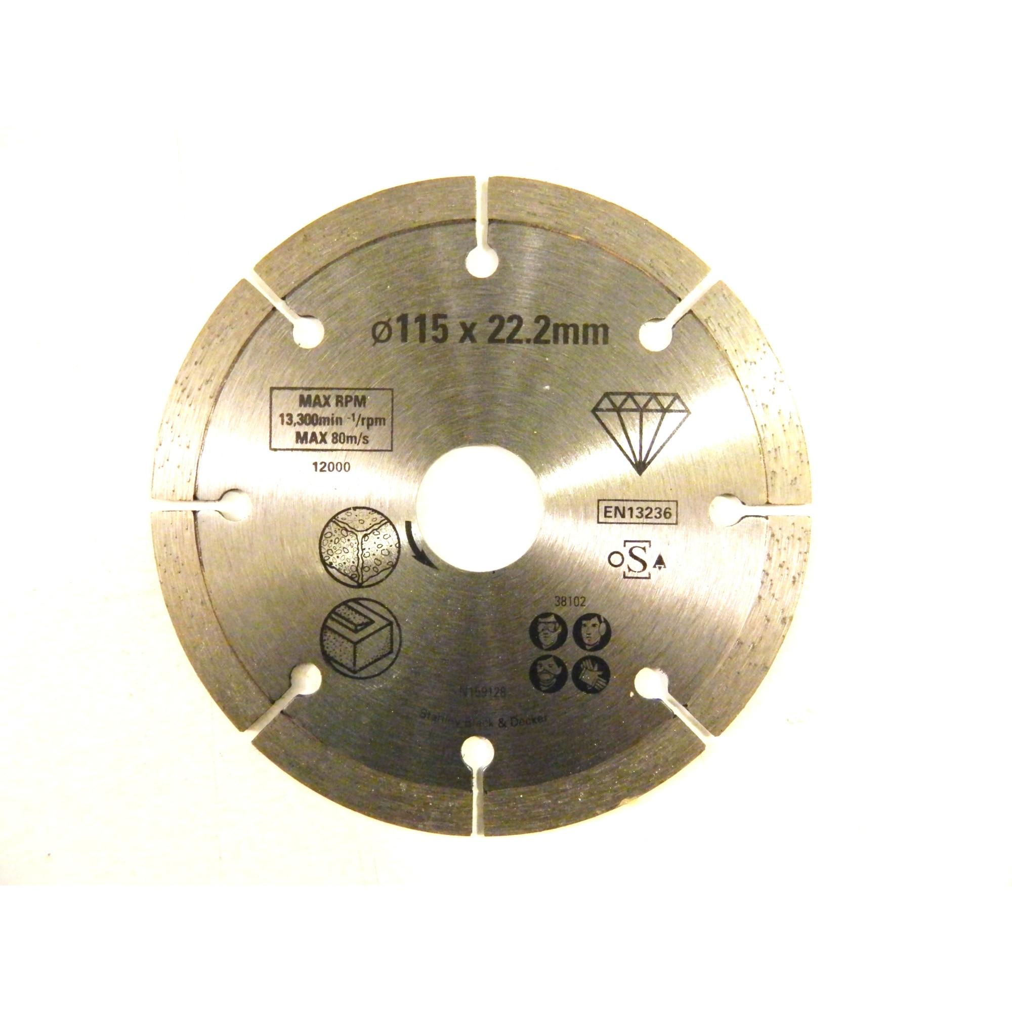 Disc diamantat 115x22.23mm, Stanley Fatmax