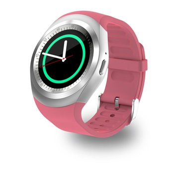 Smartwatch sport Yolo YVEY1 , cartela SIM , display 1.3 inch HD ,compatibil Android , culoare : Roz editie 2018 Smartwatch sport Yolo YVEY1 , cartela SIM , display 1.3 inch HD ,compatibil Android , culoare : Roz editie 2018