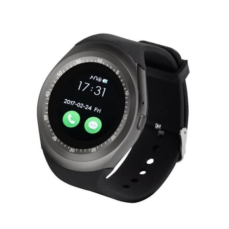 Smartwatch sport Yolo YVEY1 , cartela SIM , display 1.3 inch HD ,compatibil Android , culoare : Negru editie 2018