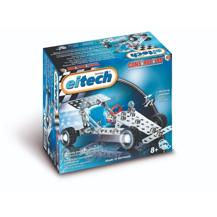 Eitech versenyautó építőkészlet - polírozott acél alkatrészek