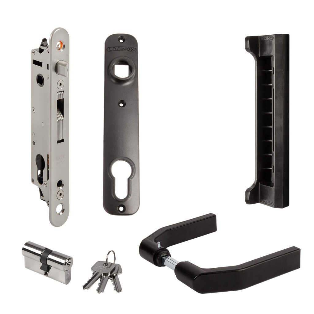 Kit complet incuietoare incastrabila Fortylock-MANERE POLIAMIDA