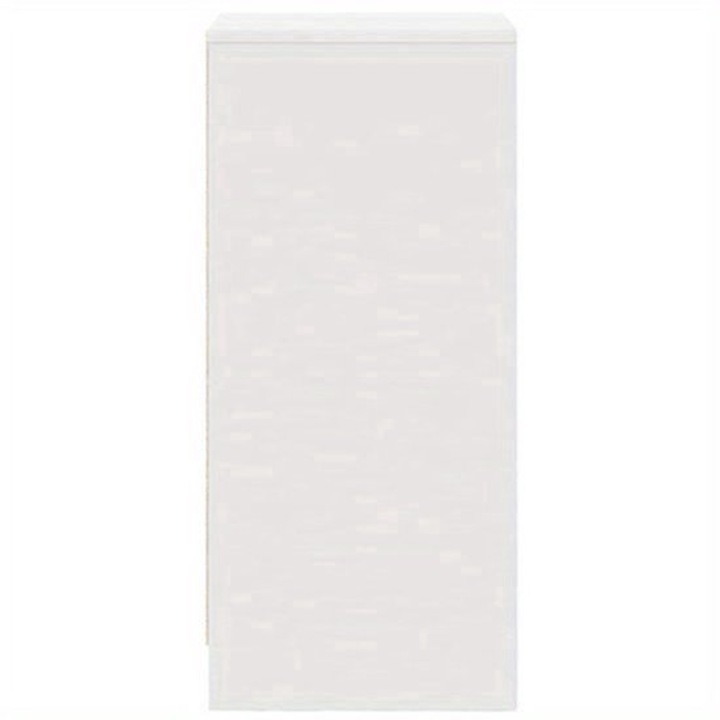 Comoda Corenia QRE-2075770, compacta din lemn si placa artificiala, alb, 37,5 x 35 x 99 cm, livrata asamblata