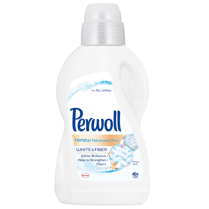 Detergent lichid Perwoll Renew White, 15 spalari, 900ml