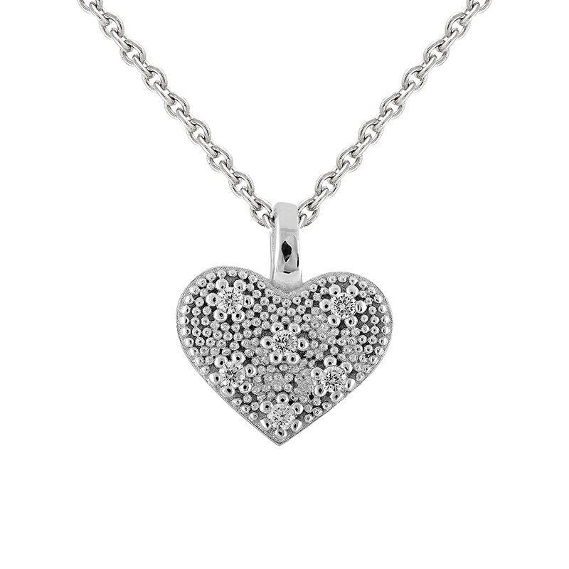 Pandantiv Inima cu Lant Carla M* Argint 925 CZ O33597