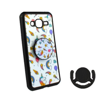 Husa Silicon Pop Case Xiaomi Redmi 4A cu Suport Telescopic Atasat si Suport Pop Inclus, Unicorn Mix Husa Silicon Pop Case Xiaomi Redmi 4A cu Suport Telescopic Atasat si Suport Pop Inclus, Unicorn Mix