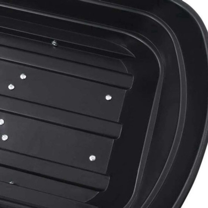 Roaba Corenia QRE-2007654, cadru metalic, capacitate 300 kg, 4 roti all-terrain, maner ergonomic, negru