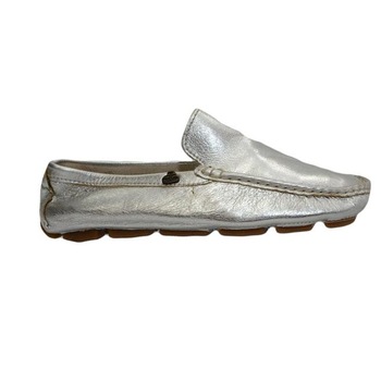 Pantofi din piele cu aspect lucios, D&J Exclusive, Argintiu, 40 EU Pantofi din piele cu aspect lucios, D&J Exclusive, Argintiu, 40 EU