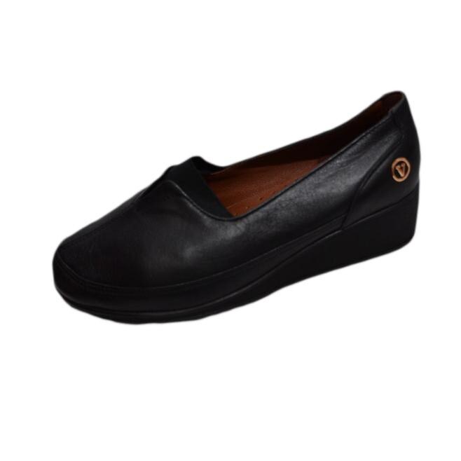Pantofi clasic din piele moale, D&J Exclusive, Negru