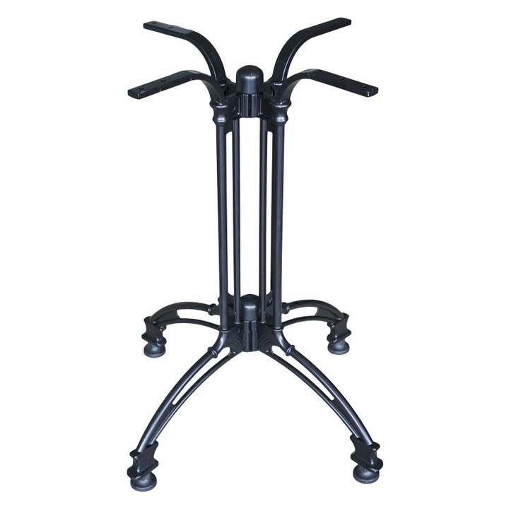 Picior,baza aluminiu pentru masa cu blat patrat sau rotund culoare neagra