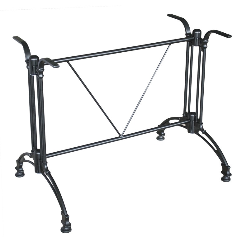 Picior, baza aluminiu pentru masa cu blat dreptunghiular culoare neagra
