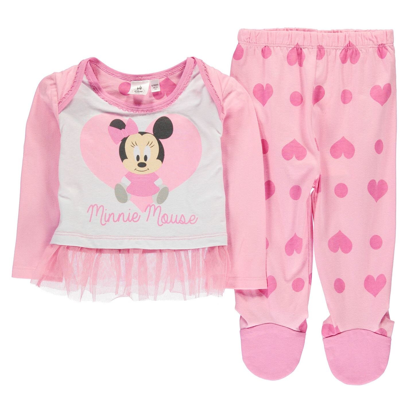 Pijama Set De Bebelusi Minnie Roz 0 3 Luni Emag Ro