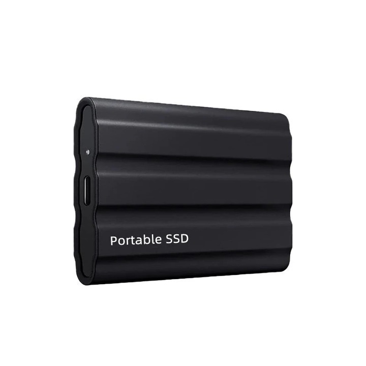 SSD extern 31LPKP-K0274-260905-387, 8TB, USB 3.1, viteza citire pana la 50 MB/s, viteza scriere pana la 37 MB/s, negru