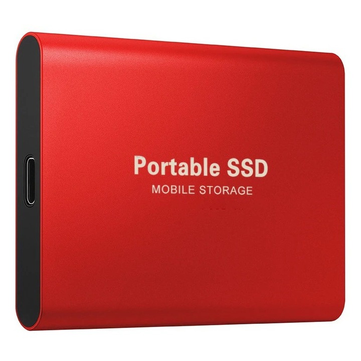 SSD extern portabil 31LPKP-K0274-260905-913, 2TB, USB-C (USB 3.1), rosu