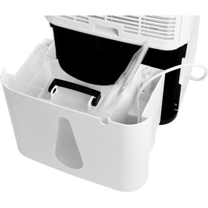 Dezumidificator Corenia QRE-2021963, 30 l/zi, rezervor 6 l, functie uscare rufe, R290, pentru pana la 60 m², alb