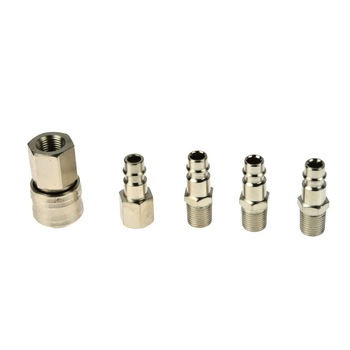 Set conectori pentru scule pneumatice, Geko, 5 piese Set conectori pentru scule pneumatice, Geko, 5 piese