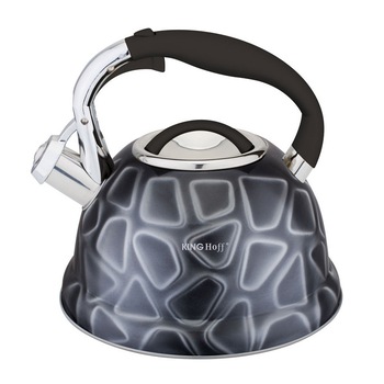 Ceainic din inox cu fluier KingHoff KH-1064, capacitate 3 litri, inductie Ceainic din inox cu fluier KingHoff KH-1064, capacitate 3 litri, inductie