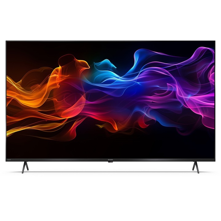 Televizor Sharp QLED 55HP5265E, 139 cm, Smart Google TV, 4K Ultra HD, Clasa F