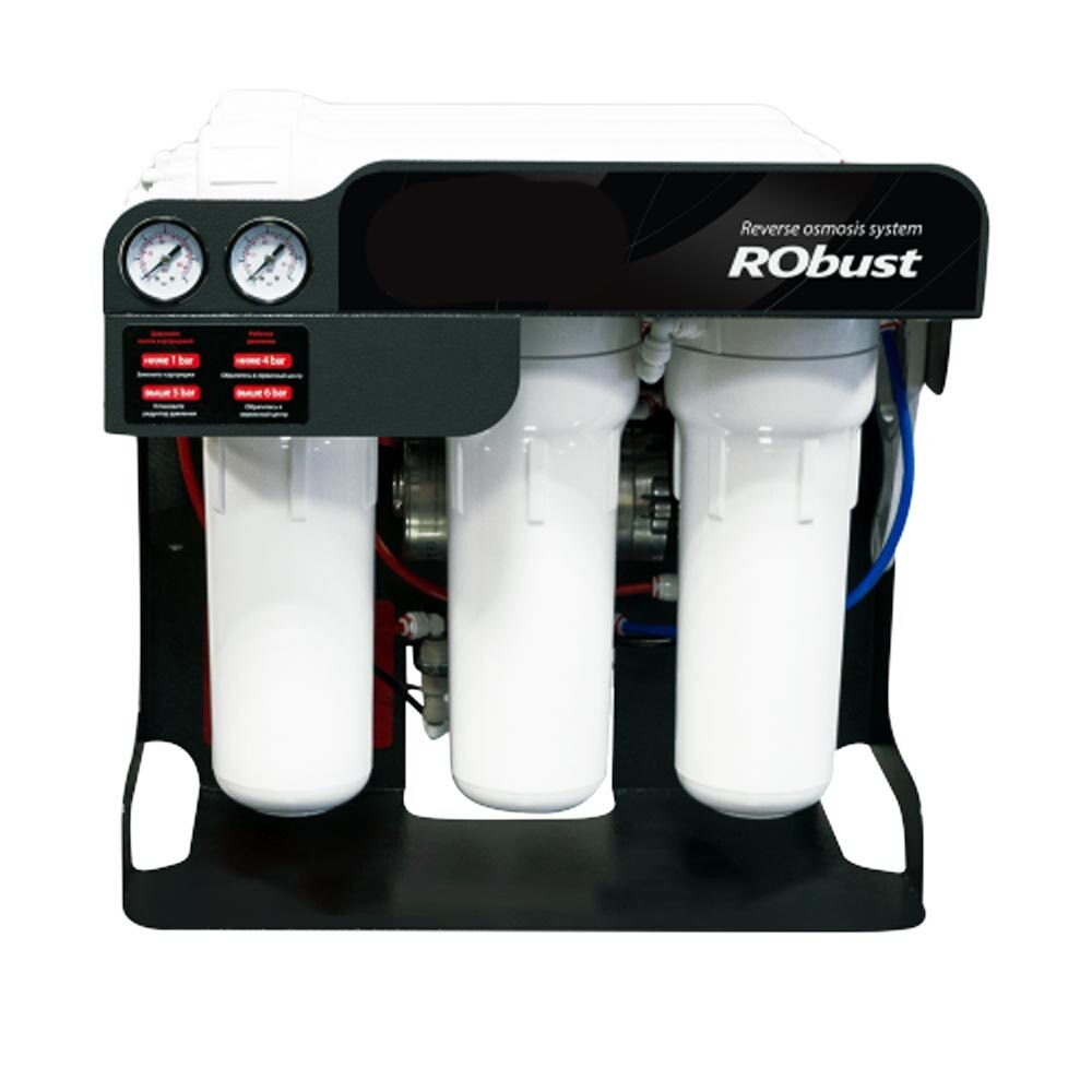 Statie de osmoza pentru baruri, FILTRO ROBUST 60L, 3 membrane de osmoza si pompa booster