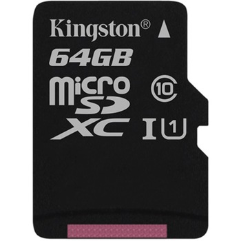 Card de memorie Kingston MicroSDXC Canvas Select, 64GB, Class 10, 80R, Class 10, UHS-I Card de memorie Kingston MicroSDXC Canvas Select, 64GB, Class 10, 80R, Class 10, UHS-I