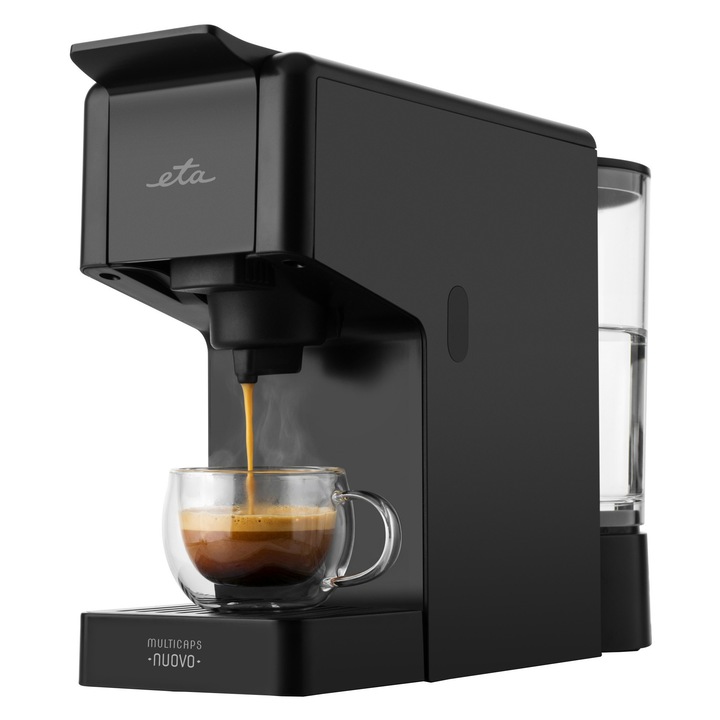 Espressor ETA Multicaps Nuovo ETA6175 90000, 1400W, 20 bar, 0.85 l, compatibil capsule Nespresso Dolce Gusto Cafissimo, negru