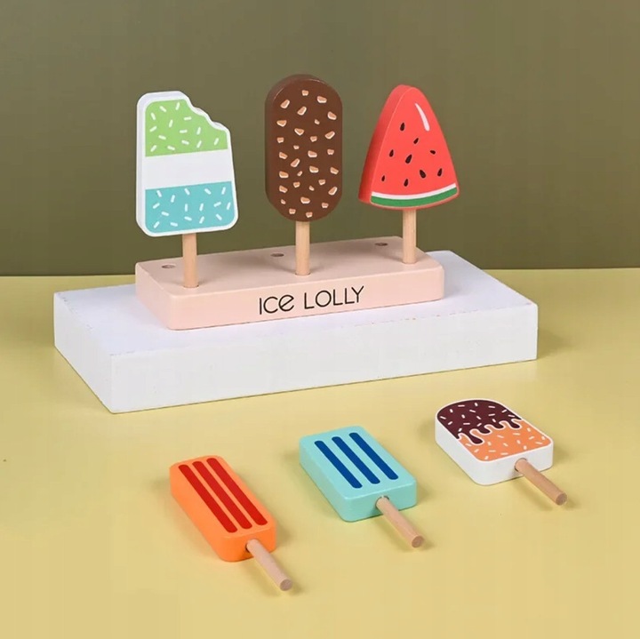 Legoane din Lemn pentru Joaca in Magazin, Cofetarie sau Gelaterie - Jocuri si jucarii educative