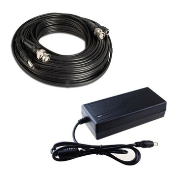 Set complet accesorii Sistem Supraveghere 1 camera video cu Cablu mufat Play & Plug 15m Set complet accesorii Sistem Supraveghere 1 camera video cu Cablu mufat Play & Plug 15m