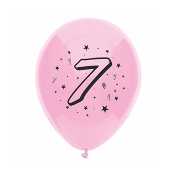 Set 10 buc baloane inscriptionate cifra 7 Set 10 buc baloane inscriptionate cifra 7