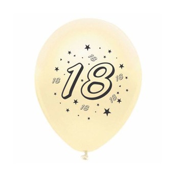 Set 10 buc baloane inscriptionate cifra 18 Set 10 buc baloane inscriptionate cifra 18