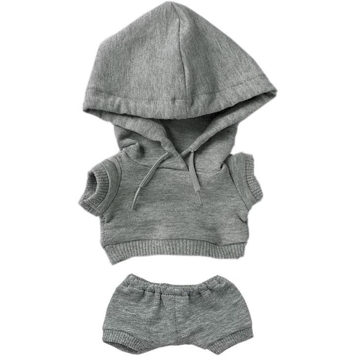 Haine Plus 15cm: Set Sportiv Gri, Bluza si Pantaloni